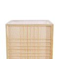 GLOBOSTAR® JUNIE 01997 Boho Επιδαπέδιο Φωτιστικό Πορτατίφ με Ντουί 1 x E27 AC 220-240V IP20 - Μπεζ - Μ20 x Π20 x Υ40cm
