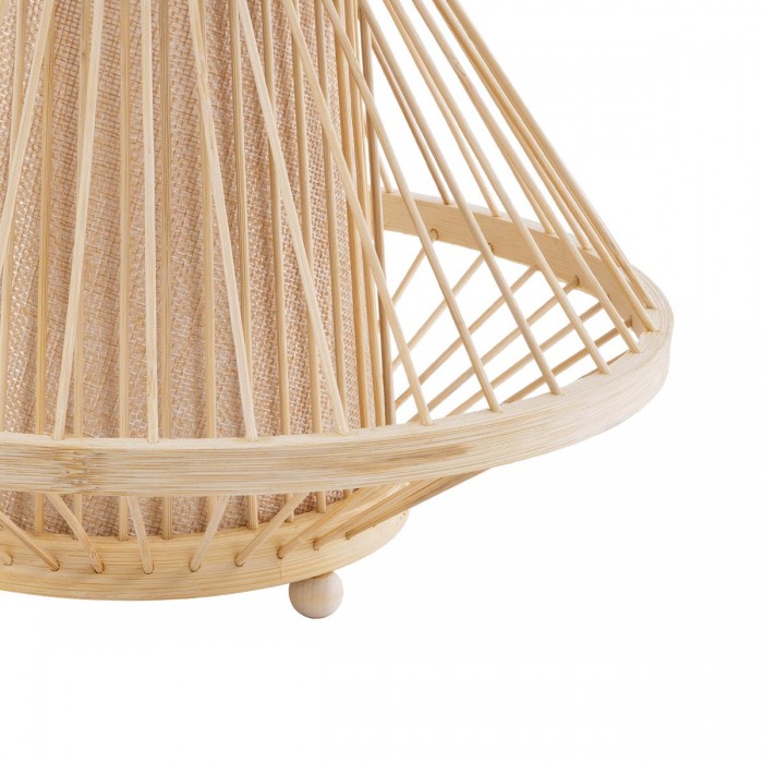 GloboStar® CATHY 02006 Boho Επιτραπέζιο Φωτιστικό Πορτατίφ Μονόφωτο 1 x E27 IP20 Μπεζ Ύφασμα με Μπεζ Ξύλο - Μ30 x Π30 x Υ22cm GloboStar® CATHY 02006 Boho Επιτραπέζιο Φωτιστικό Πορτατίφ Μονόφωτο 1 x E27 IP20 Μπεζ Ύφασμα με Μπεζ Ξύλο - Μ30 x Π30 x Υ22cm