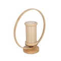 GLOBOSTAR® TULUMKO 02007 Boho Επιτραπέζιο Φωτιστικό Πορτατίφ με Ντουί 1 x E27 AC 220-240V IP20 - Μπεζ - Μ30 x Π12 x Υ32cm