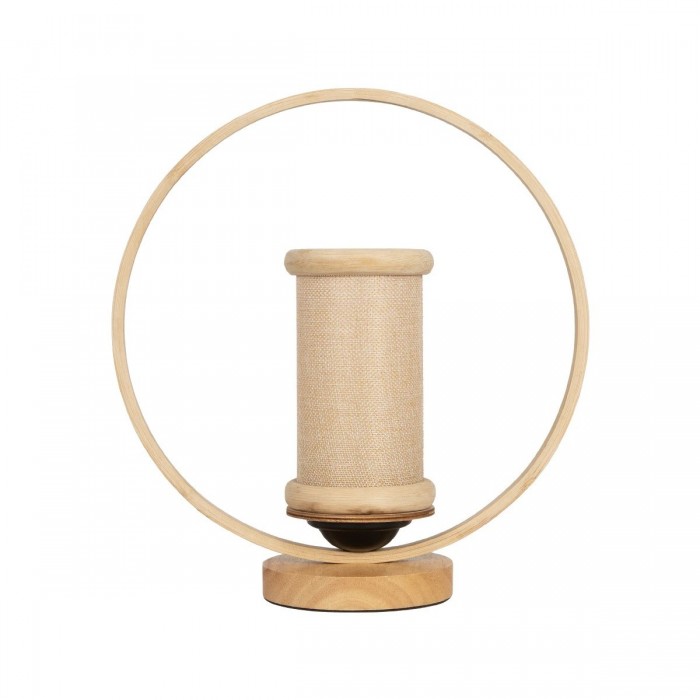 GLOBOSTAR® TULUMKO 02007 Boho Επιτραπέζιο Φωτιστικό Πορτατίφ με Ντουί 1 x E27 AC 220-240V IP20 - Μπεζ - Μ30 x Π12 x Υ32cm