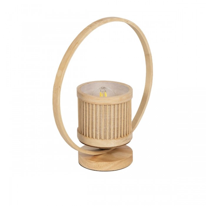 GLOBOSTAR® TULUMKO 02008 Boho Επιτραπέζιο Φωτιστικό Πορτατίφ με Ντουί 1 x E27 AC 220-240V IP20 - Μπεζ - Μ30 x Π12 x Υ32cm