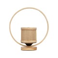 GLOBOSTAR® TULUMKO 02008 Boho Επιτραπέζιο Φωτιστικό Πορτατίφ με Ντουί 1 x E27 AC 220-240V IP20 - Μπεζ - Μ30 x Π12 x Υ32cm