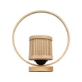 GLOBOSTAR® TULUMKO 02008 Boho Επιτραπέζιο Φωτιστικό Πορτατίφ με Ντουί 1 x E27 AC 220-240V IP20 - Μπεζ - Μ30 x Π12 x Υ32cm