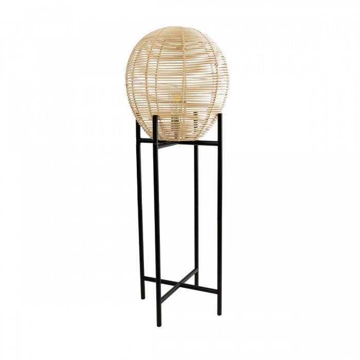 GloboStar® NERINA 02015 Boho Επιδαπέδιο Φωτιστικό Μονόφωτο 1 x E27 IP20 Μαύρο Μέταλλο με Μπεζ Ξύλο - Μ40 x Π40 x Υ115cm GloboStar® NERINA 02015 Boho Επιδαπέδιο Φωτιστικό Μονόφωτο 1 x E27 IP20 Μαύρο Μέταλλο με Μπεζ Ξύλο - Μ40 x Π40 x Υ115cm