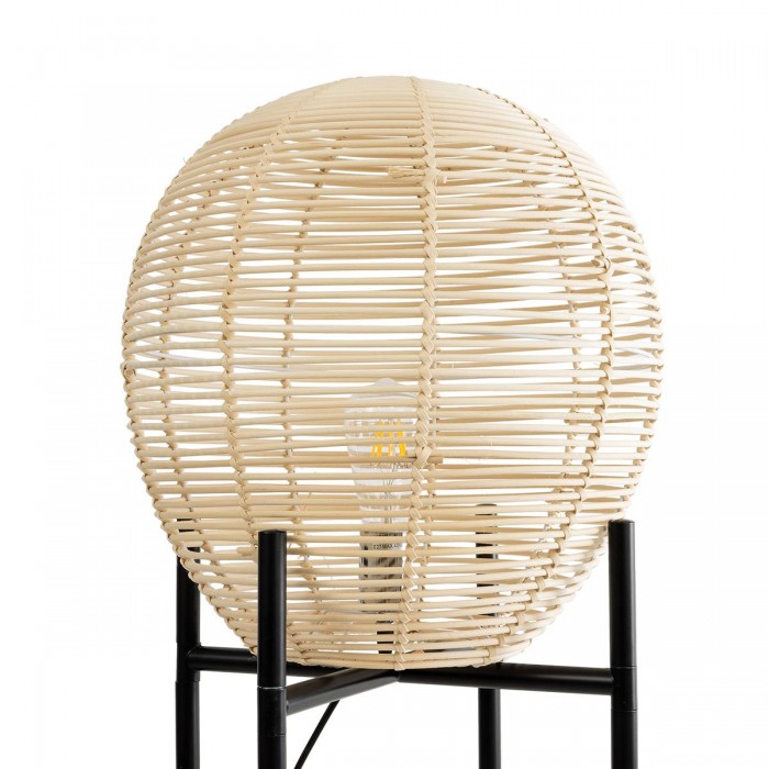 GloboStar® NERINA 02015 Boho Επιδαπέδιο Φωτιστικό Μονόφωτο 1 x E27 IP20 Μαύρο Μέταλλο με Μπεζ Ξύλο - Μ40 x Π40 x Υ115cm GloboStar® NERINA 02015 Boho Επιδαπέδιο Φωτιστικό Μονόφωτο 1 x E27 IP20 Μαύρο Μέταλλο με Μπεζ Ξύλο - Μ40 x Π40 x Υ115cm