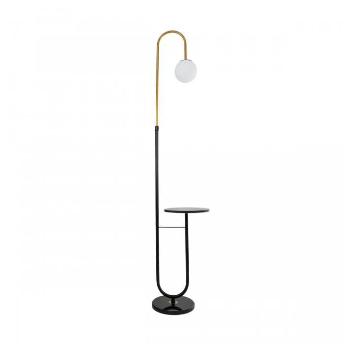 GLOBOSTAR® CORDELIA 02024 Μοντέρνο Επιδαπέδιο Φωτιστικό με Ντουί 1 x E27 AC 220-240V IP20 - Μαύρο & Χρυσό - Μ30 x Π38 x Υ180cm GLOBOSTAR® CORDELIA 02024 Μοντέρνο Επιδαπέδιο Φωτιστικό με Ντουί 1 x E27 AC 220-240V IP20 - Μαύρο & Χρυσό - Μ30 x Π38 x Υ180cm