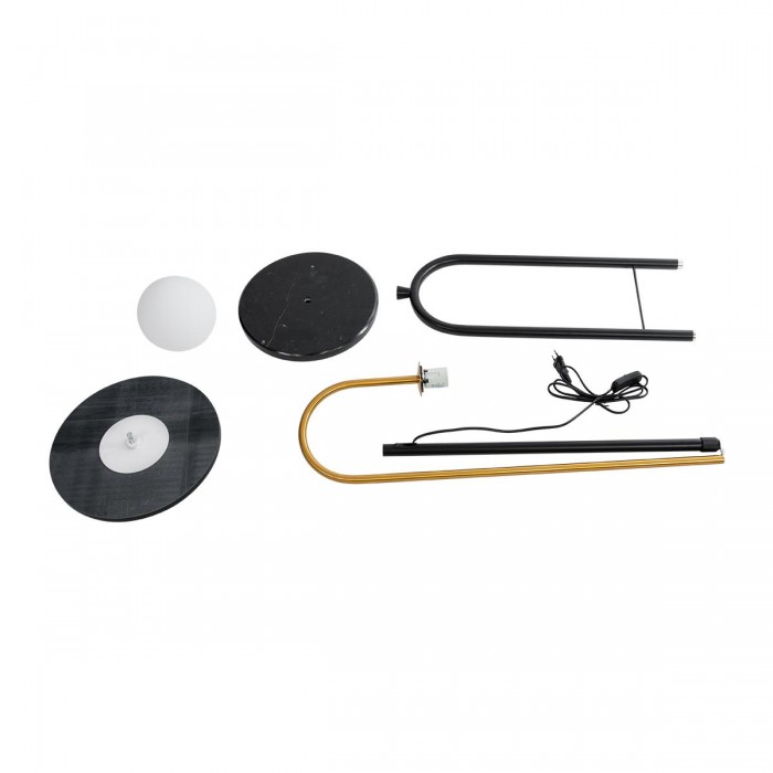 GLOBOSTAR® CORDELIA 02024 Μοντέρνο Επιδαπέδιο Φωτιστικό με Ντουί 1 x E27 AC 220-240V IP20 - Μαύρο & Χρυσό - Μ30 x Π38 x Υ180cm GLOBOSTAR® CORDELIA 02024 Μοντέρνο Επιδαπέδιο Φωτιστικό με Ντουί 1 x E27 AC 220-240V IP20 - Μαύρο & Χρυσό - Μ30 x Π38 x Υ180cm