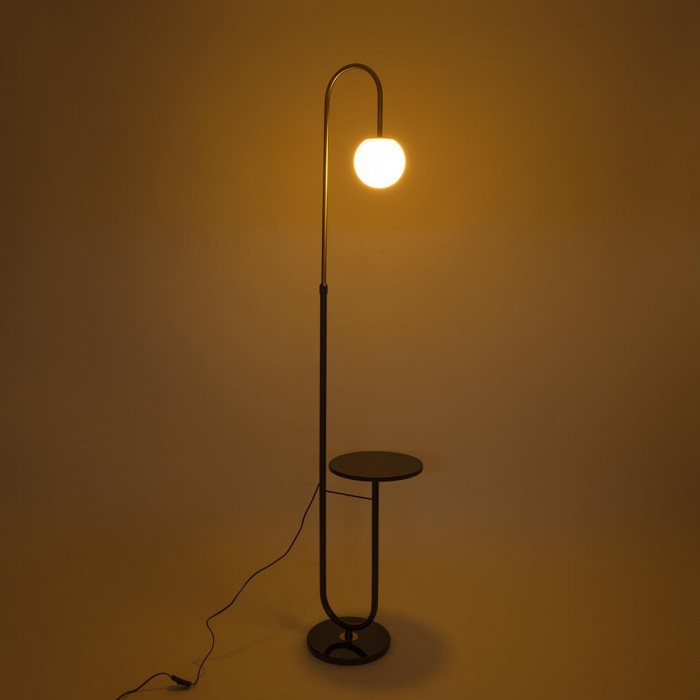 GLOBOSTAR® CORDELIA 02024 Μοντέρνο Επιδαπέδιο Φωτιστικό με Ντουί 1 x E27 AC 220-240V IP20 - Μαύρο & Χρυσό - Μ30 x Π38 x Υ180cm GLOBOSTAR® CORDELIA 02024 Μοντέρνο Επιδαπέδιο Φωτιστικό με Ντουί 1 x E27 AC 220-240V IP20 - Μαύρο & Χρυσό - Μ30 x Π38 x Υ180cm