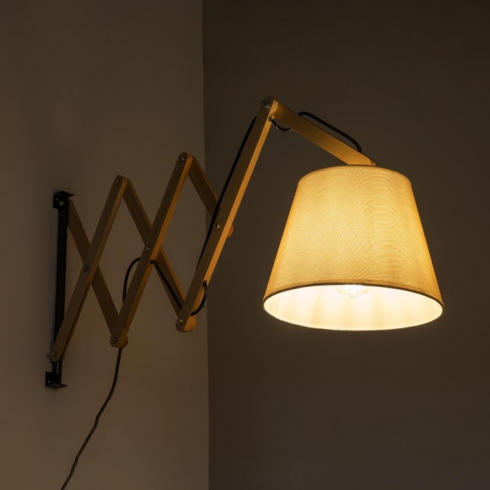 GloboStar® TALISHA 02028 Μοντέρνο Επιτοίχιο Φωτιστικό Απλίκα Μονόφωτο 1 x E27 IP20 Μπεζ Ξύλο με Μπεζ Ύφασμα - Μ100 x Π15 x Υ36cm GloboStar® TALISHA 02028 Μοντέρνο Επιτοίχιο Φωτιστικό Απλίκα Μονόφωτο 1 x E27 IP20 Μπεζ Ξύλο με Μπεζ Ύφασμα - Μ100 x Π15 x Υ36cm