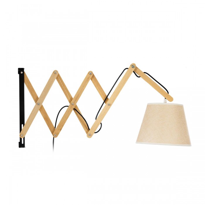 GloboStar® TALISHA 02028 Μοντέρνο Επιτοίχιο Φωτιστικό Απλίκα Μονόφωτο 1 x E27 IP20 Μπεζ Ξύλο με Μπεζ Ύφασμα - Μ100 x Π15 x Υ36cm GloboStar® TALISHA 02028 Μοντέρνο Επιτοίχιο Φωτιστικό Απλίκα Μονόφωτο 1 x E27 IP20 Μπεζ Ξύλο με Μπεζ Ύφασμα - Μ100 x Π15 x Υ36cm