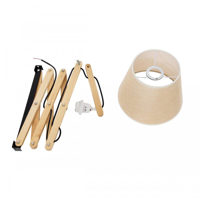 GloboStar® TALISHA 02028 Μοντέρνο Επιτοίχιο Φωτιστικό Απλίκα Μονόφωτο 1 x E27 IP20 Μπεζ Ξύλο με Μπεζ Ύφασμα - Μ100 x Π15 x Υ36cm GloboStar® TALISHA 02028 Μοντέρνο Επιτοίχιο Φωτιστικό Απλίκα Μονόφωτο 1 x E27 IP20 Μπεζ Ξύλο με Μπεζ Ύφασμα - Μ100 x Π15 x Υ36cm