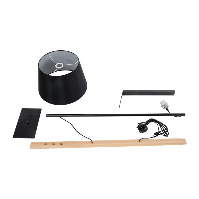 GLOBOSTAR® KELSIE 02029 Μοντέρνο Επιδαπέδιο Φωτιστικό με Ντουί 1 x E27 AC 220-240V IP20 - Μαύρο & Μπεζ - Μ40 x Π125 x Υ140cm GLOBOSTAR® KELSIE 02029 Μοντέρνο Επιδαπέδιο Φωτιστικό με Ντουί 1 x E27 AC 220-240V IP20 - Μαύρο & Μπεζ - Μ40 x Π125 x Υ140cm