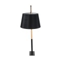 GLOBOSTAR® KELSIE 02029 Μοντέρνο Επιδαπέδιο Φωτιστικό με Ντουί 1 x E27 AC 220-240V IP20 - Μαύρο & Μπεζ - Μ40 x Π125 x Υ140cm