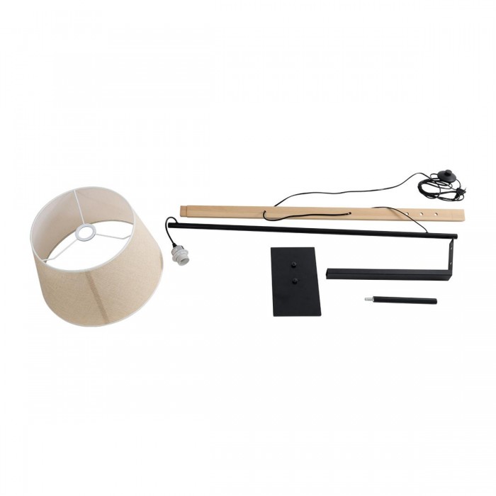 GLOBOSTAR® KELSIE 02030 Μοντέρνο Επιδαπέδιο Φωτιστικό με Ντουί 1 x E27 AC 220-240V IP20 - Μαύρο & Μπεζ - Μ40 x Π125 x Υ140cm GLOBOSTAR® KELSIE 02030 Μοντέρνο Επιδαπέδιο Φωτιστικό με Ντουί 1 x E27 AC 220-240V IP20 - Μαύρο & Μπεζ - Μ40 x Π125 x Υ140cm