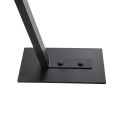 GLOBOSTAR® KELSIE 02030 Μοντέρνο Επιδαπέδιο Φωτιστικό με Ντουί 1 x E27 AC 220-240V IP20 - Μαύρο & Μπεζ - Μ40 x Π125 x Υ140cm