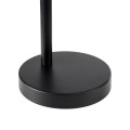 GLOBOSTAR® MINDELO 02032 Μοντέρνο Επιτραπέζιο Φωτιστικό Πορτατίφ με Ντουί 1 x E27 AC 220-240V IP20 - Μαύρο & Μπεζ - Μ25 x Π15 x Υ60cm