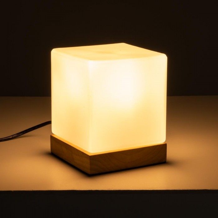 GLOBOSTAR® DERYA 02035 Μοντέρνο Επιτραπέζιο Φωτιστικό Πορτατίφ με Ντουί 1 x E27 AC 220-240V IP20 - Μπεζ - Μ12 x Π12 x Υ15cm GLOBOSTAR® DERYA 02035 Μοντέρνο Επιτραπέζιο Φωτιστικό Πορτατίφ με Ντουί 1 x E27 AC 220-240V IP20 - Μπεζ - Μ12 x Π12 x Υ15cm