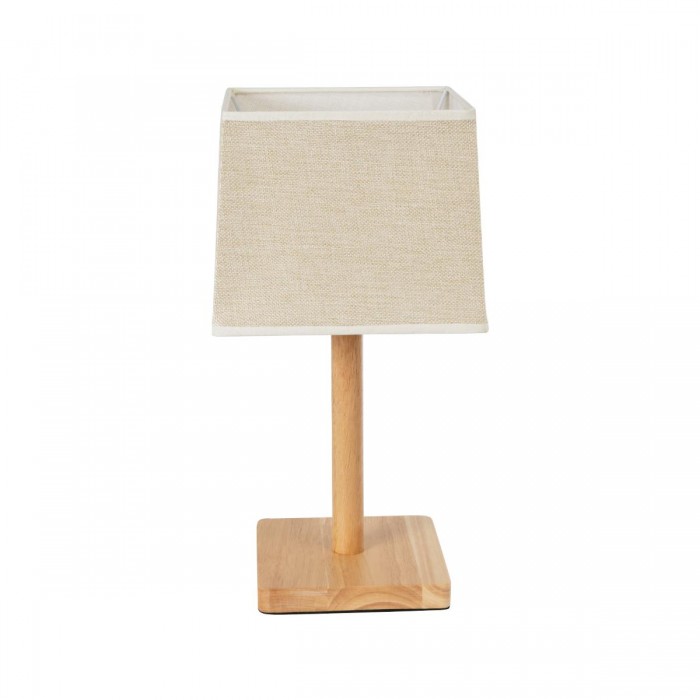 GloboStar® KOLIPE 02038 Μοντέρνο Επιτραπέζιο Φωτιστικό Πορτατίφ Μονόφωτο 1 x E27 IP20 Μπεζ Ξύλο με Μπεζ Ύφασμα - Μ20 x Π20 x Υ38cm GloboStar® KOLIPE 02038 Μοντέρνο Επιτραπέζιο Φωτιστικό Πορτατίφ Μονόφωτο 1 x E27 IP20 Μπεζ Ξύλο με Μπεζ Ύφασμα - Μ20 x Π20 x Υ38cm
