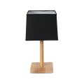 GLOBOSTAR® KOLIPE 02039 Μοντέρνο Επιτραπέζιο Φωτιστικό Πορτατίφ με Ντουί 1 x E27 AC 220-240V IP20 - Μπεζ & Μαύρο - Μ20 x Π20 x Υ38cm