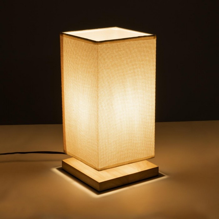 GLOBOSTAR® ARUBA 02041 Boho Επιτραπέζιο Φωτιστικό Πορτατίφ με Ντουί 1 x E27 AC 220-240V IP20 - Μπεζ - Μ15 x Π15 x Υ30cm GLOBOSTAR® ARUBA 02041 Boho Επιτραπέζιο Φωτιστικό Πορτατίφ με Ντουί 1 x E27 AC 220-240V IP20 - Μπεζ - Μ15 x Π15 x Υ30cm