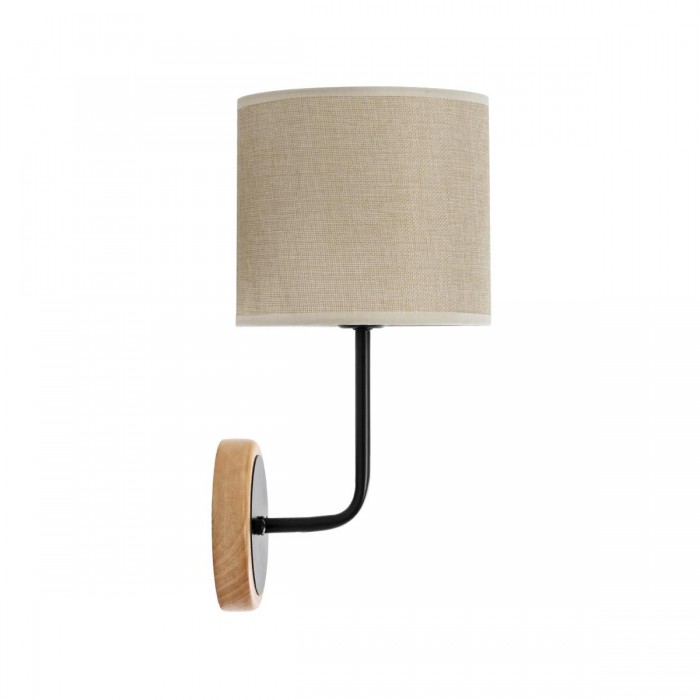 GLOBOSTAR® MANU 02043 Μοντέρνο Φωτιστικό Τοίχου - Απλίκα με Ντουί 1 x E27 AC 220-240V IP20 - Μαύρο & Μπεζ - Μ18 x Π20 x Υ37cm GLOBOSTAR® MANU 02043 Μοντέρνο Φωτιστικό Τοίχου - Απλίκα με Ντουί 1 x E27 AC 220-240V IP20 - Μαύρο & Μπεζ - Μ18 x Π20 x Υ37cm