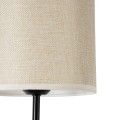 GLOBOSTAR® MANU 02043 Μοντέρνο Φωτιστικό Τοίχου - Απλίκα με Ντουί 1 x E27 AC 220-240V IP20 - Μαύρο & Μπεζ - Μ18 x Π20 x Υ37cm