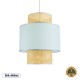 GloboStar® SAIGE 02045 Boho Κρεμαστό Φωτιστικό Πλέγμα Μονόφωτο 1 x E27 IP20 Μπεζ Ξύλο με Γαλάζιο Ύφασμα - Μ50 x Π50 x Υ60cm GloboStar® SAIGE 02045 Boho Κρεμαστό Φωτιστικό Πλέγμα Μονόφωτο 1 x E27 IP20 Μπεζ Ξύλο με Γαλάζιο Ύφασμα - Μ50 x Π50 x Υ60cm