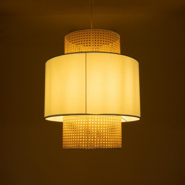 GloboStar® SAIGE 02045 Boho Κρεμαστό Φωτιστικό Πλέγμα Μονόφωτο 1 x E27 IP20 Μπεζ Ξύλο με Γαλάζιο Ύφασμα - Μ50 x Π50 x Υ60cm GloboStar® SAIGE 02045 Boho Κρεμαστό Φωτιστικό Πλέγμα Μονόφωτο 1 x E27 IP20 Μπεζ Ξύλο με Γαλάζιο Ύφασμα - Μ50 x Π50 x Υ60cm