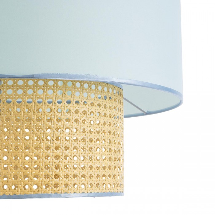 GloboStar® SAIGE 02045 Boho Κρεμαστό Φωτιστικό Πλέγμα Μονόφωτο 1 x E27 IP20 Μπεζ Ξύλο με Γαλάζιο Ύφασμα - Μ50 x Π50 x Υ60cm GloboStar® SAIGE 02045 Boho Κρεμαστό Φωτιστικό Πλέγμα Μονόφωτο 1 x E27 IP20 Μπεζ Ξύλο με Γαλάζιο Ύφασμα - Μ50 x Π50 x Υ60cm