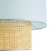 GloboStar® SAIGE 02045 Boho Κρεμαστό Φωτιστικό Πλέγμα Μονόφωτο 1 x E27 IP20 Μπεζ Ξύλο με Γαλάζιο Ύφασμα - Μ50 x Π50 x Υ60cm GloboStar® SAIGE 02045 Boho Κρεμαστό Φωτιστικό Πλέγμα Μονόφωτο 1 x E27 IP20 Μπεζ Ξύλο με Γαλάζιο Ύφασμα - Μ50 x Π50 x Υ60cm