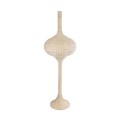 GloboStar® ALADDIN 02052 Boho Επιδαπέδιο Φωτιστικό Μονόφωτο 1 x E27 AC220-240V IP20 - Φ60 x Υ180cm - Μπεζ Μπαμπού Πλέγμα - 5 Χρόνια Εγγύηση
