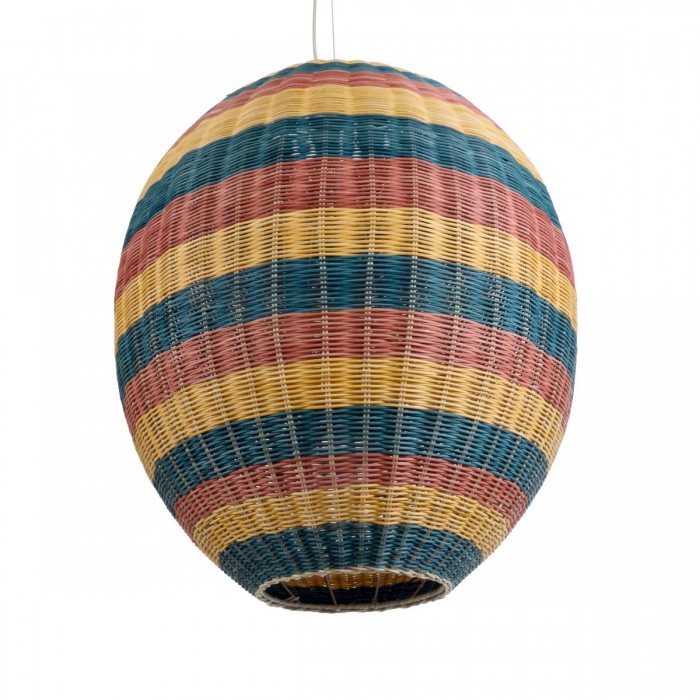 GloboStar® CABALLEROS 02066 Boho Κρεμαστό Φωτιστικό Πλέγμα Μονόφωτο 1 x E27 IP20 Πολύχρωμο Ξύλο - Μ70 x Π70 x Υ80cm GloboStar® CABALLEROS 02066 Boho Κρεμαστό Φωτιστικό Πλέγμα Μονόφωτο 1 x E27 IP20 Πολύχρωμο Ξύλο - Μ70 x Π70 x Υ80cm