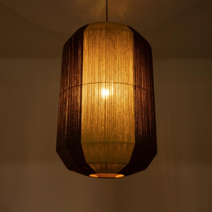 GloboStar® SALERNO 02076 Boho Κρεμαστό Φωτιστικό Πλέγμα Μονόφωτο 1 x E27 IP20 Μπεζ & Καφέ Σχοινί - Μ50 x Π50 x Υ80cm GloboStar® SALERNO 02076 Boho Κρεμαστό Φωτιστικό Πλέγμα Μονόφωτο 1 x E27 IP20 Μπεζ & Καφέ Σχοινί - Μ50 x Π50 x Υ80cm