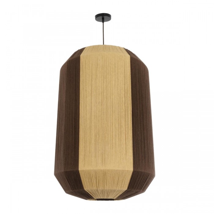 GloboStar® SALERNO 02076 Boho Κρεμαστό Φωτιστικό Πλέγμα Μονόφωτο 1 x E27 IP20 Μπεζ & Καφέ Σχοινί - Μ50 x Π50 x Υ80cm GloboStar® SALERNO 02076 Boho Κρεμαστό Φωτιστικό Πλέγμα Μονόφωτο 1 x E27 IP20 Μπεζ & Καφέ Σχοινί - Μ50 x Π50 x Υ80cm