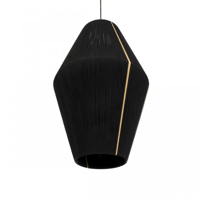 GloboStar® SALERNO 02078 Boho Κρεμαστό Φωτιστικό Πλέγμα Μονόφωτο 1 x E27 IP20 Μαύρο & Μπεζ Σχοινί - Μ50 x Π50 x Υ80cm GloboStar® SALERNO 02078 Boho Κρεμαστό Φωτιστικό Πλέγμα Μονόφωτο 1 x E27 IP20 Μαύρο & Μπεζ Σχοινί - Μ50 x Π50 x Υ80cm