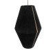 GloboStar® SALERNO 02078 Boho Κρεμαστό Φωτιστικό Πλέγμα Μονόφωτο 1 x E27 IP20 Μαύρο & Μπεζ Σχοινί - Μ50 x Π50 x Υ80cm GloboStar® SALERNO 02078 Boho Κρεμαστό Φωτιστικό Πλέγμα Μονόφωτο 1 x E27 IP20 Μαύρο & Μπεζ Σχοινί - Μ50 x Π50 x Υ80cm