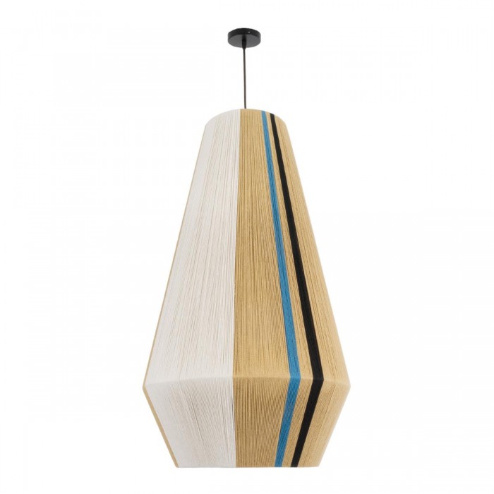 GloboStar® SALERNO 02079 Boho Κρεμαστό Φωτιστικό Πλέγμα Μονόφωτο 1 x E27 IP20 Πολύχρωμο Σχοινί - Μ50 x Π50 x Υ90cm GloboStar® SALERNO 02079 Boho Κρεμαστό Φωτιστικό Πλέγμα Μονόφωτο 1 x E27 IP20 Πολύχρωμο Σχοινί - Μ50 x Π50 x Υ90cm