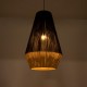 GloboStar® SALERNO 02080 Boho Κρεμαστό Φωτιστικό Πλέγμα Μονόφωτο 1 x E27 IP20 Μαύρο & Μπεζ Σχοινί - Μ50 x Π50 x Υ80cm GloboStar® SALERNO 02080 Boho Κρεμαστό Φωτιστικό Πλέγμα Μονόφωτο 1 x E27 IP20 Μαύρο & Μπεζ Σχοινί - Μ50 x Π50 x Υ80cm