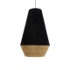 GloboStar® SALERNO 02080 Boho Κρεμαστό Φωτιστικό Πλέγμα Μονόφωτο 1 x E27 IP20 Μαύρο & Μπεζ Σχοινί - Μ50 x Π50 x Υ80cm GloboStar® SALERNO 02080 Boho Κρεμαστό Φωτιστικό Πλέγμα Μονόφωτο 1 x E27 IP20 Μαύρο & Μπεζ Σχοινί - Μ50 x Π50 x Υ80cm
