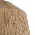GloboStar® PUERTORICO 02093 Boho Κρεμαστό Φωτιστικό Καμπάνα Τρίφωτο 3 x E27 IP20 Μπεζ & Λευκό Σχοινί - Μ80 x Π80 x Υ80cm