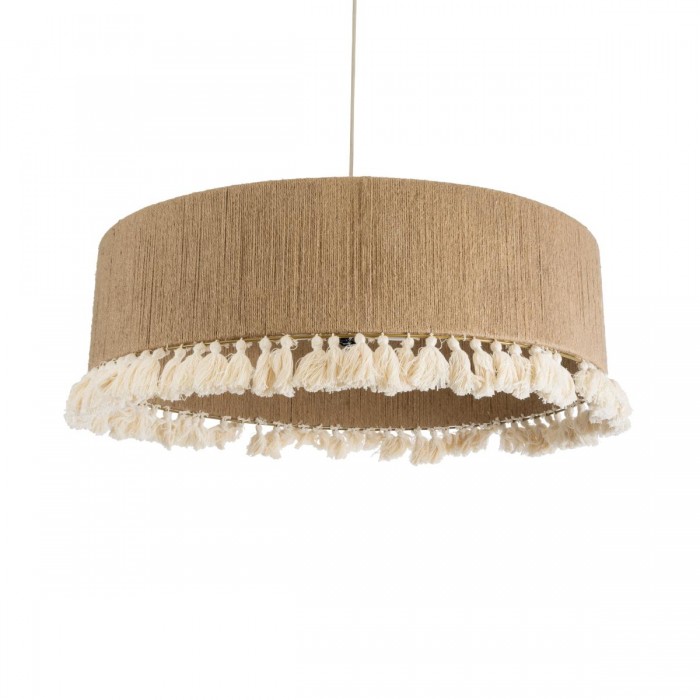 GloboStar® PUERTORICO 02095 Boho Κρεμαστό Φωτιστικό Καπέλο Τριφωτο 3 x E27 IP20 Μπεζ & Λευκό Σχοινί - Μ80 x Π80 x Υ27cm GloboStar® PUERTORICO 02095 Boho Κρεμαστό Φωτιστικό Καπέλο Τριφωτο 3 x E27 IP20 Μπεζ & Λευκό Σχοινί - Μ80 x Π80 x Υ27cm