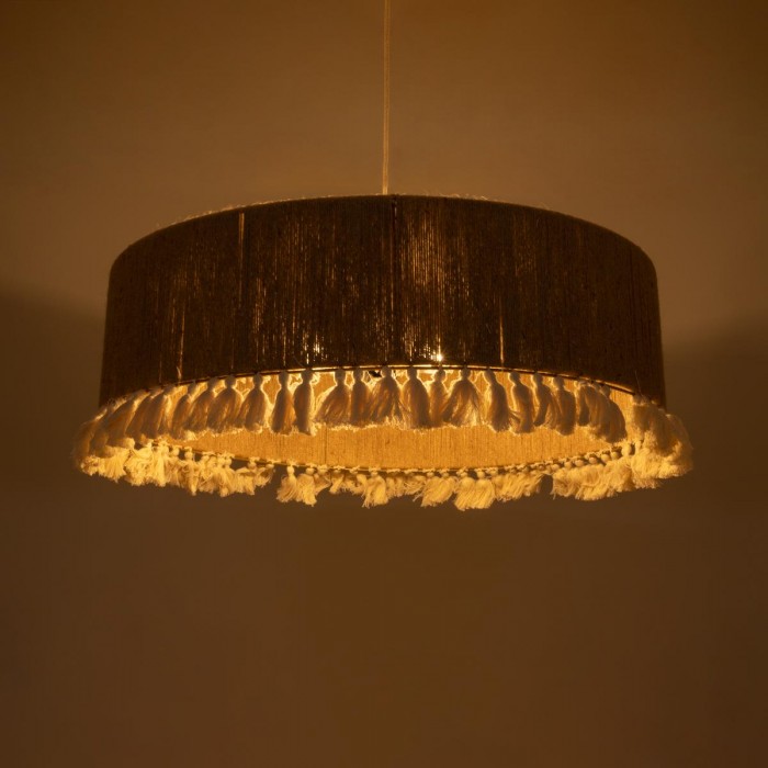 GloboStar® PUERTORICO 02095 Boho Κρεμαστό Φωτιστικό Καπέλο Τριφωτο 3 x E27 IP20 Μπεζ & Λευκό Σχοινί - Μ80 x Π80 x Υ27cm GloboStar® PUERTORICO 02095 Boho Κρεμαστό Φωτιστικό Καπέλο Τριφωτο 3 x E27 IP20 Μπεζ & Λευκό Σχοινί - Μ80 x Π80 x Υ27cm