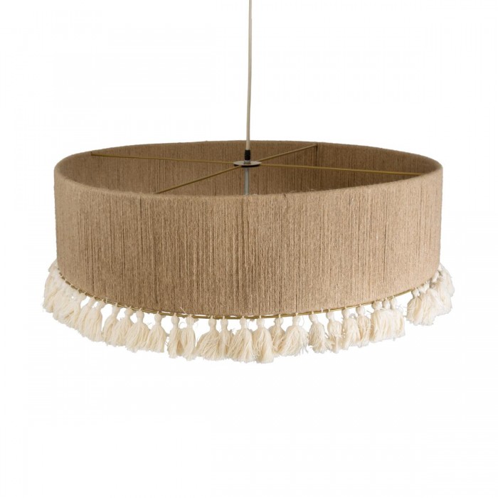 GloboStar® PUERTORICO 02095 Boho Κρεμαστό Φωτιστικό Καπέλο Τριφωτο 3 x E27 IP20 Μπεζ & Λευκό Σχοινί - Μ80 x Π80 x Υ27cm GloboStar® PUERTORICO 02095 Boho Κρεμαστό Φωτιστικό Καπέλο Τριφωτο 3 x E27 IP20 Μπεζ & Λευκό Σχοινί - Μ80 x Π80 x Υ27cm