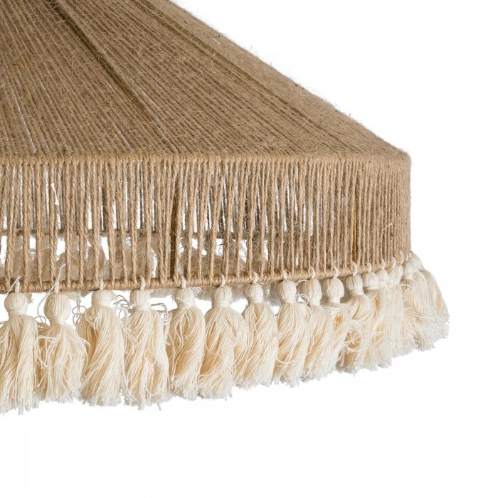 GloboStar® PUERTORICO 02099 Boho Κρεμαστό Φωτιστικό Καμπάνα Τριφωτο 3 x E27 IP20 Μπεζ & Λευκό Σχοινί - Μ80 x Π80 x Υ35cm GloboStar® PUERTORICO 02099 Boho Κρεμαστό Φωτιστικό Καμπάνα Τριφωτο 3 x E27 IP20 Μπεζ & Λευκό Σχοινί - Μ80 x Π80 x Υ35cm