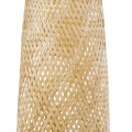 GloboStar® MAMIZU 02109 Boho Επιδαπέδιο Φωτιστικό Μονόφωτο 1 x E27 AC220-240V IP20 - Φ28 x Υ93cm - Μπεζ Ξύλινο Μπαμπού Πλέγμα