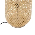 GloboStar® MAMIZU 02109 Boho Επιδαπέδιο Φωτιστικό Μονόφωτο 1 x E27 AC220-240V IP20 - Φ28 x Υ93cm - Μπεζ Ξύλινο Μπαμπού Πλέγμα
