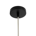 GloboStar® MAUI 02114 Boho Κρεμαστό Φωτιστικό Οροφής Μονόφωτο 1 x E27 AC220-240V IP20 - Φ30 x Υ77cm - Μπεζ Ξύλινο Μπαμπού Πλέγμα
