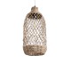 GloboStar® ECUADOR 02116 Boho Κρεμαστό Φωτιστικό Οροφής Μονόφωτο 1 x E27 AC220-240V IP20 - Φ23 x Υ50cm - Μπεζ Seagrass - Φύκι Πλέγμα Καμπάνα