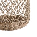 GloboStar® ECUADOR 02117 Boho Κρεμαστό Φωτιστικό Οροφής Μονόφωτο 1 x E27 AC220-240V IP20 - Φ28 x Υ40cm - Μπεζ Seagrass - Φύκι Πλέγμα