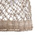 GloboStar® ECUADOR 02118 Boho Κρεμαστό Φωτιστικό Οροφής Μονόφωτο 1 x E27 AC220-240V IP20 - Φ25 x Υ35cm - Μπεζ Seagrass - Φύκι Πλέγμα Καμπάνα